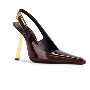 NEW WITH TAGS: Saint Laurent Lee Slingback Pump in Marron Grace